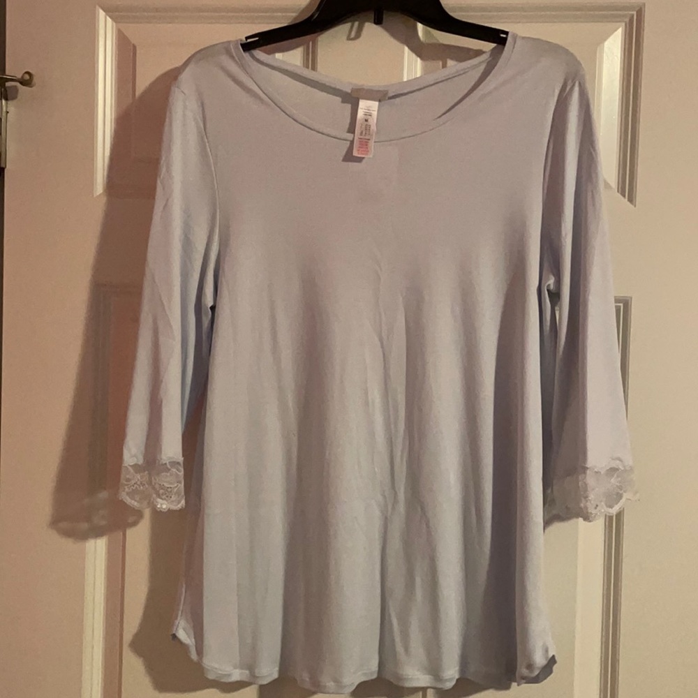 Hanro pajamas light blue size medium